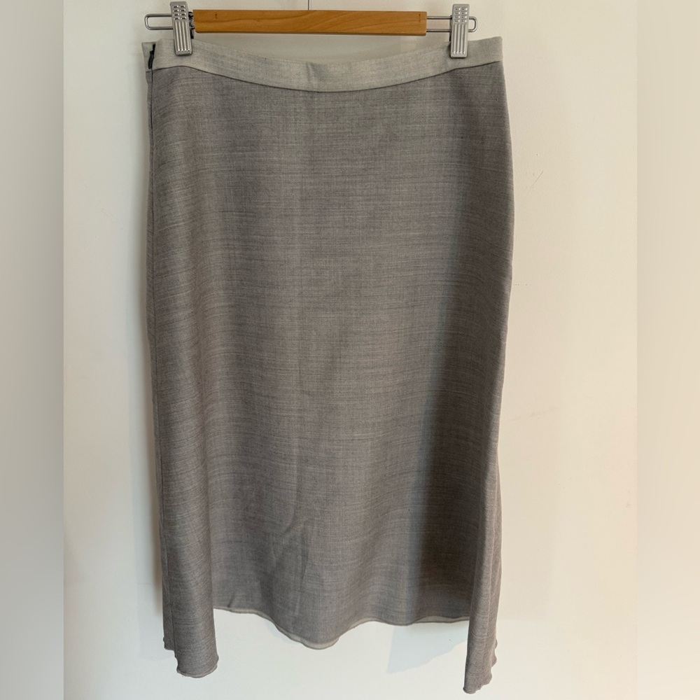 Gerard Darel Minimalist Gray Skirt - Picture 2 of 4